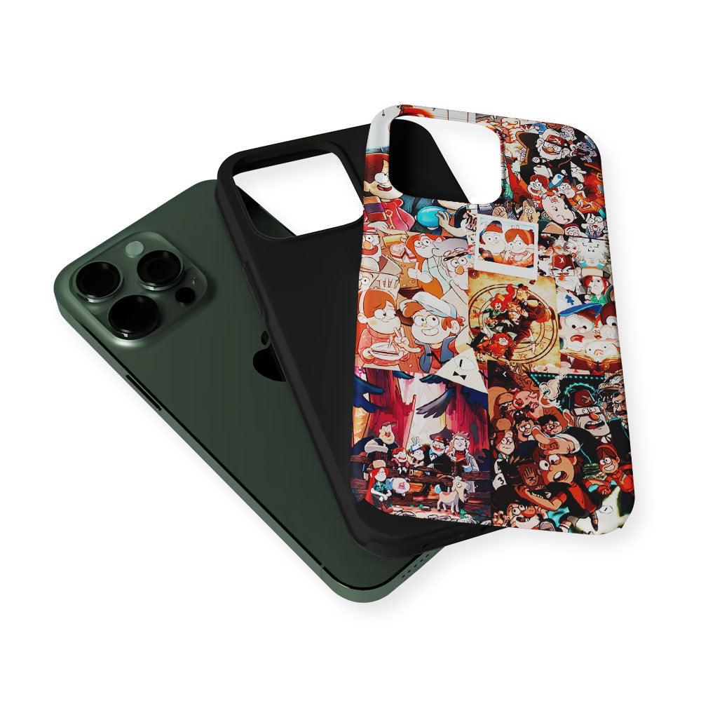 Gravity Falls Aesthetic Collage 2 in 1 Tough Phone Case-Oxvistore