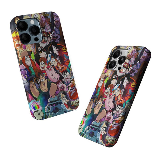 Gravity Falls All Character 2 in 1 Tough Phone Case-Oxvistore