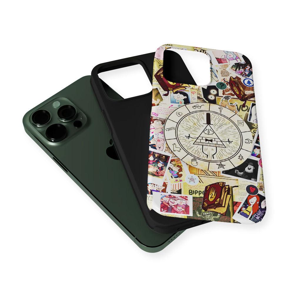Gravity Falls Bill Cipher Wheel 2 in 1 Tough Phone Case-Oxvistore