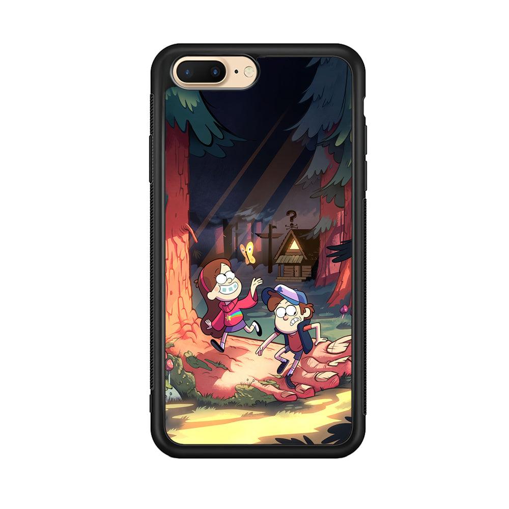 Gravity Falls Its a Big Foot iPhone 8 Plus Case-Rubber Black (2D Case)-Oxvistore