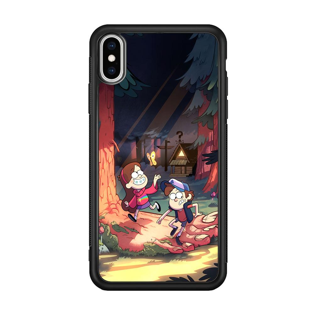 Gravity Falls Its a Big Foot iPhone X Case-Rubber Black (2D Case)-Oxvistore