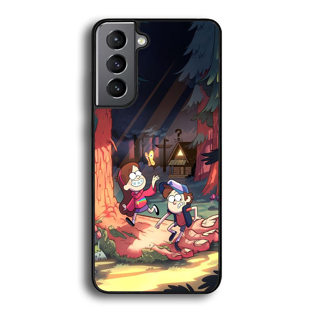 Gravity Falls Its a Big Foot Samsung Galaxy S21 Plus Case-Rubber Black (2D Case)-Oxvistore