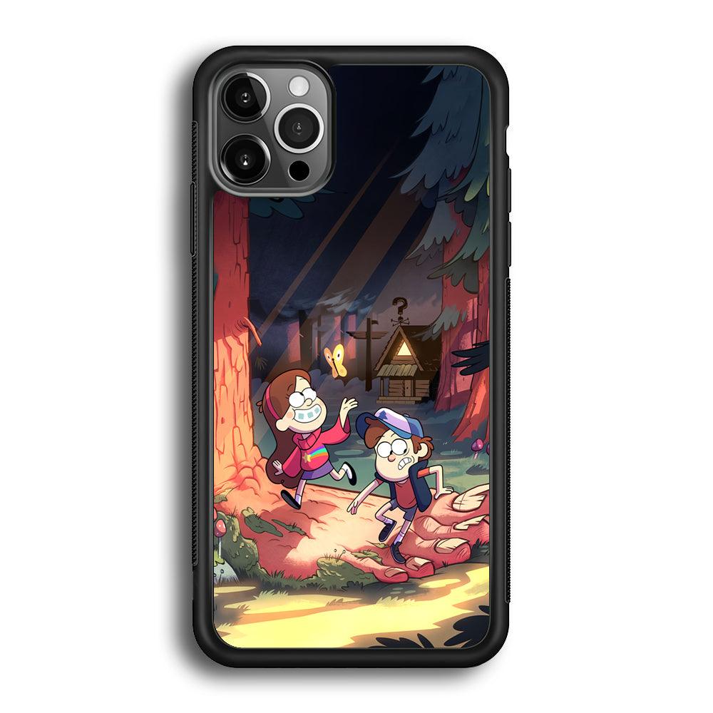 Gravity Falls Its a Big Foot iPhone 12 Pro Max Case-Rubber Black (2D Case)-Oxvistore