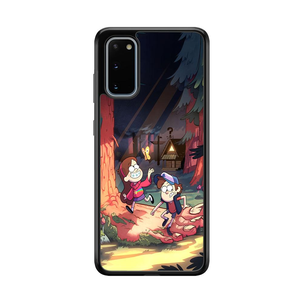 Gravity Falls Its a Big Foot Samsung Galaxy S20 Case-Rubber Black (2D Case)-Oxvistore