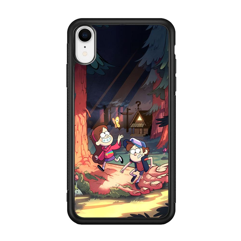 Gravity Falls Its a Big Foot iPhone XR Case-Rubber Black (2D Case)-Oxvistore