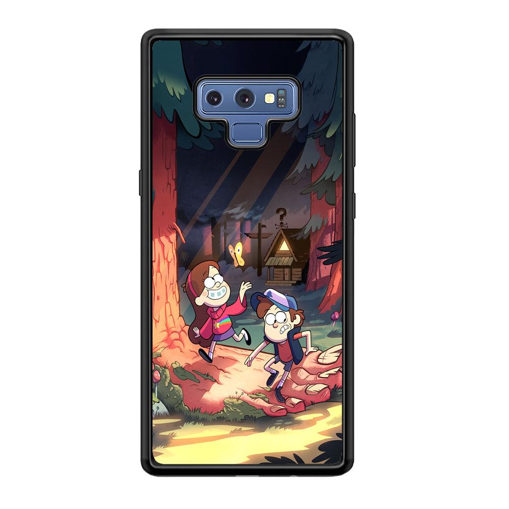 Gravity Falls Its a Big Foot Samsung Galaxy Note 9 Case-Rubber Black (2D Case)-Oxvistore