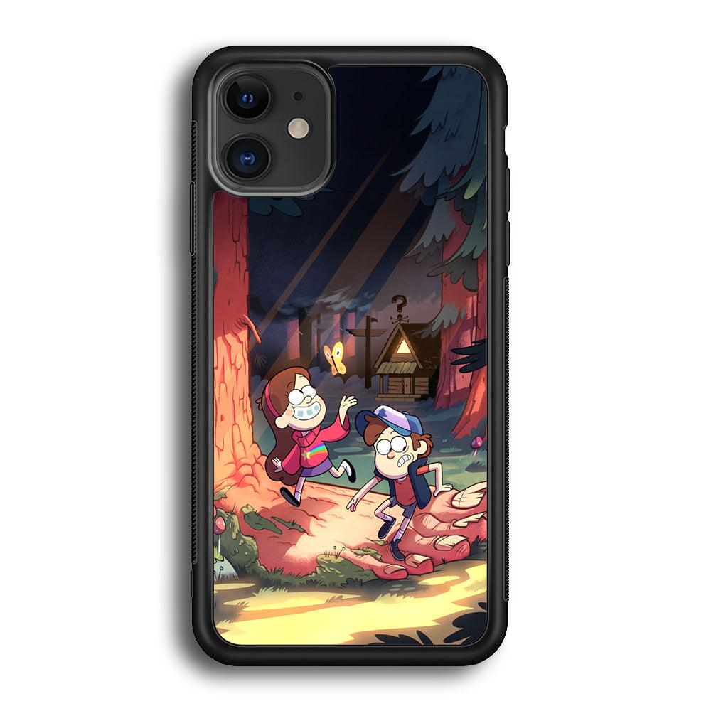 Gravity Falls Its a Big Foot iPhone 12 Case-Rubber Black (2D Case)-Oxvistore