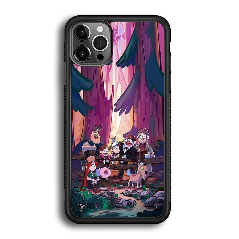 Gravity Falls The Forest Rranger iPhone 12 Pro Max Case-Rubber Black (2D Case)-Oxvistore