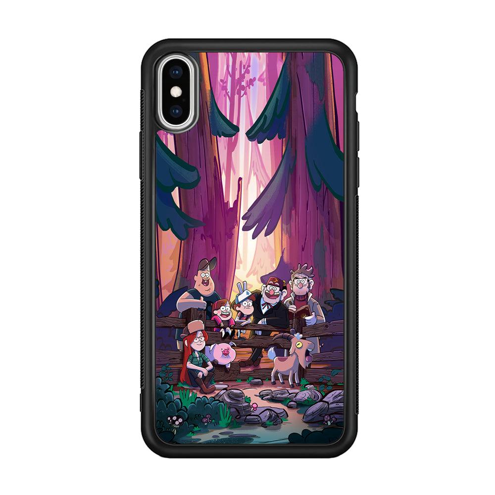 Gravity Falls The Forest Rranger iPhone X Case-Rubber Black (2D Case)-Oxvistore
