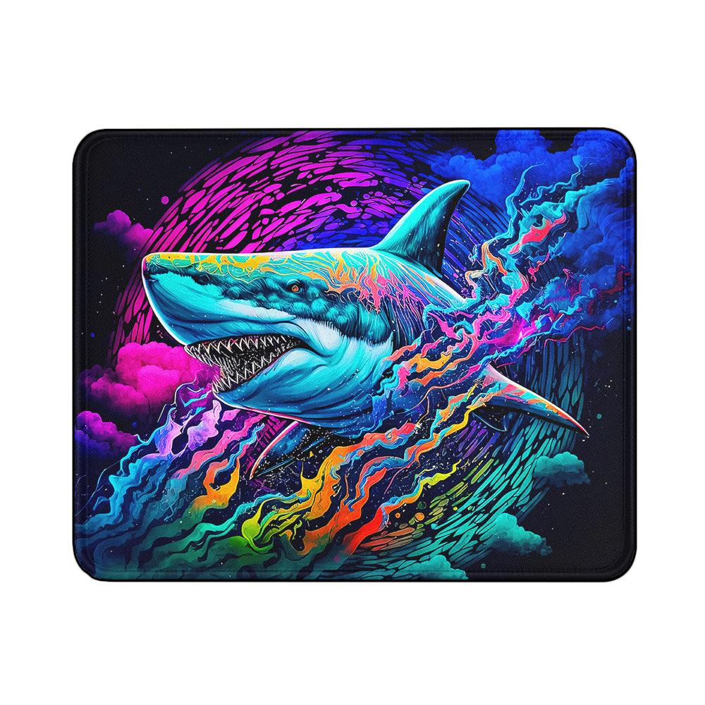 Great White Shark Colorful Mouse Pads | Custom Mouse Pad with Non-Slip Rubber Base