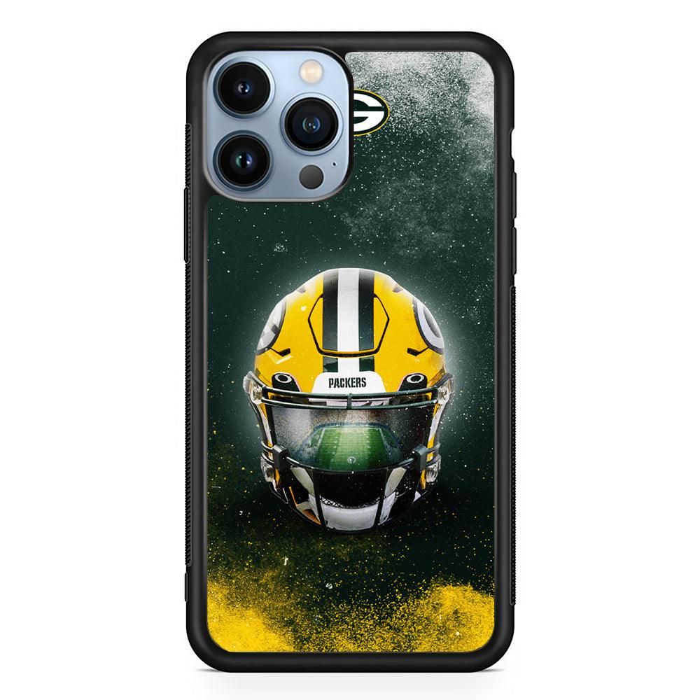 Green Bay Packers Helmet 2D Rubber Phone Case-Black-Oxvistore