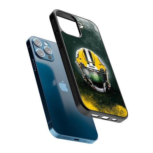 Green Bay Packers Helmet 2D Rubber Phone Case-Oxvistore