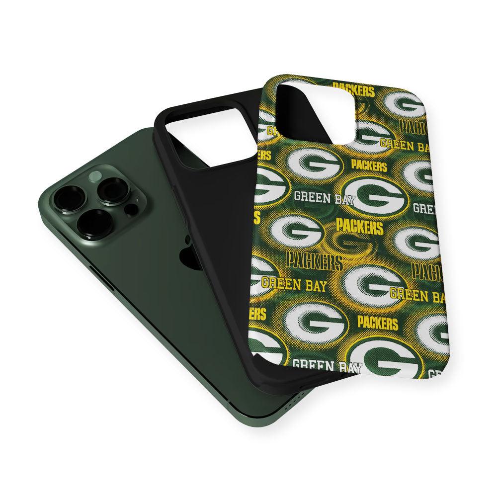 Green Bay Packers Pattern 2 in 1 Tough Phone Case-Oxvistore
