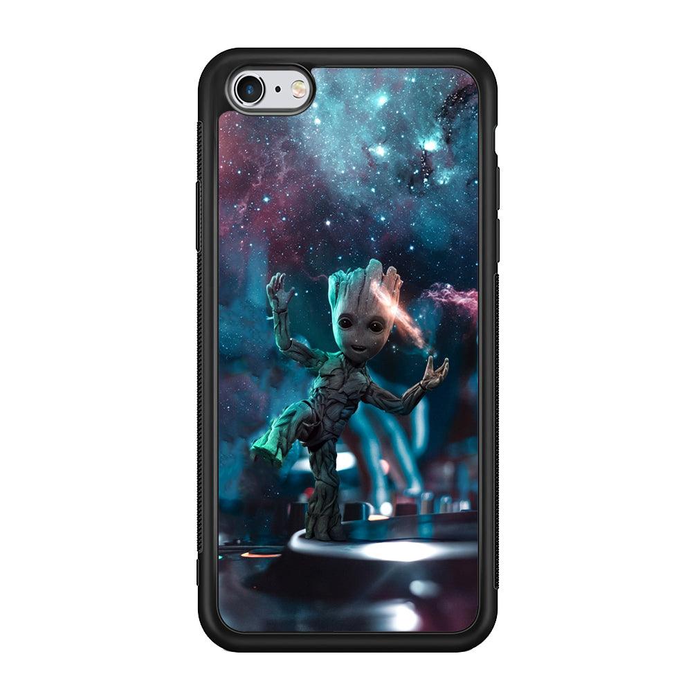 Groot Night Dancing iPhone 6 Plus | 6s Plus Case-Rubber Black (2D Case)-Oxvistore