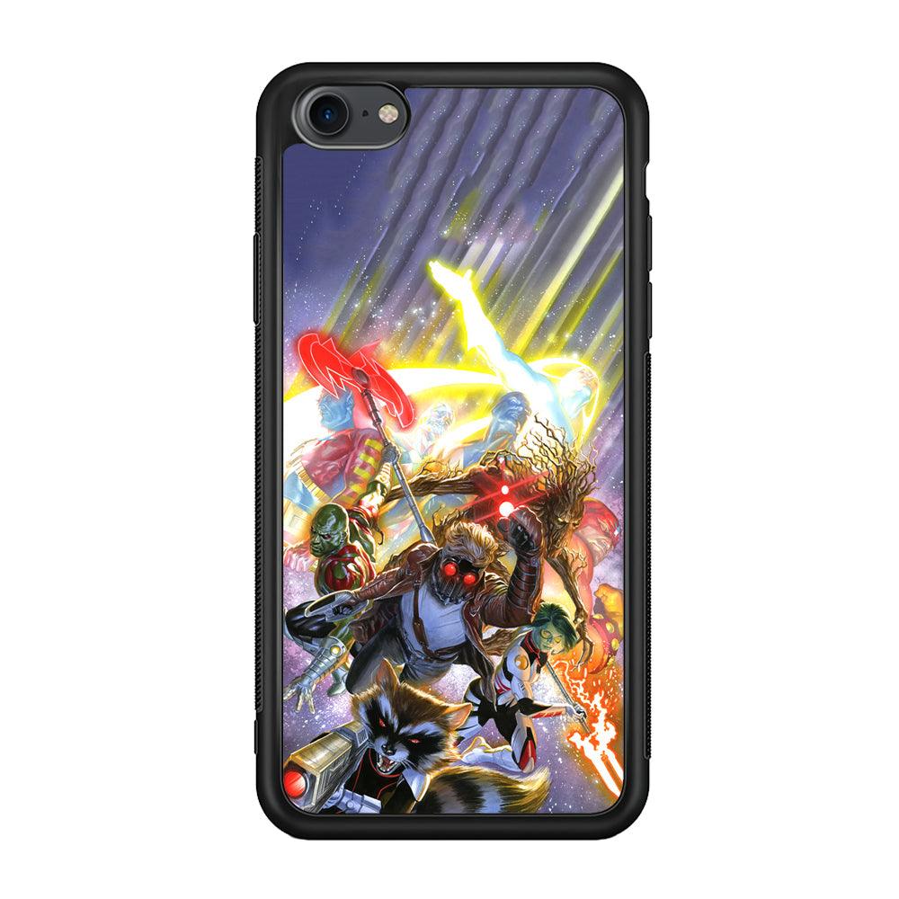 Guardians of The Galaxy Attacking Mode iPhone 7 Case-Rubber Black (2D Case)-Oxvistore