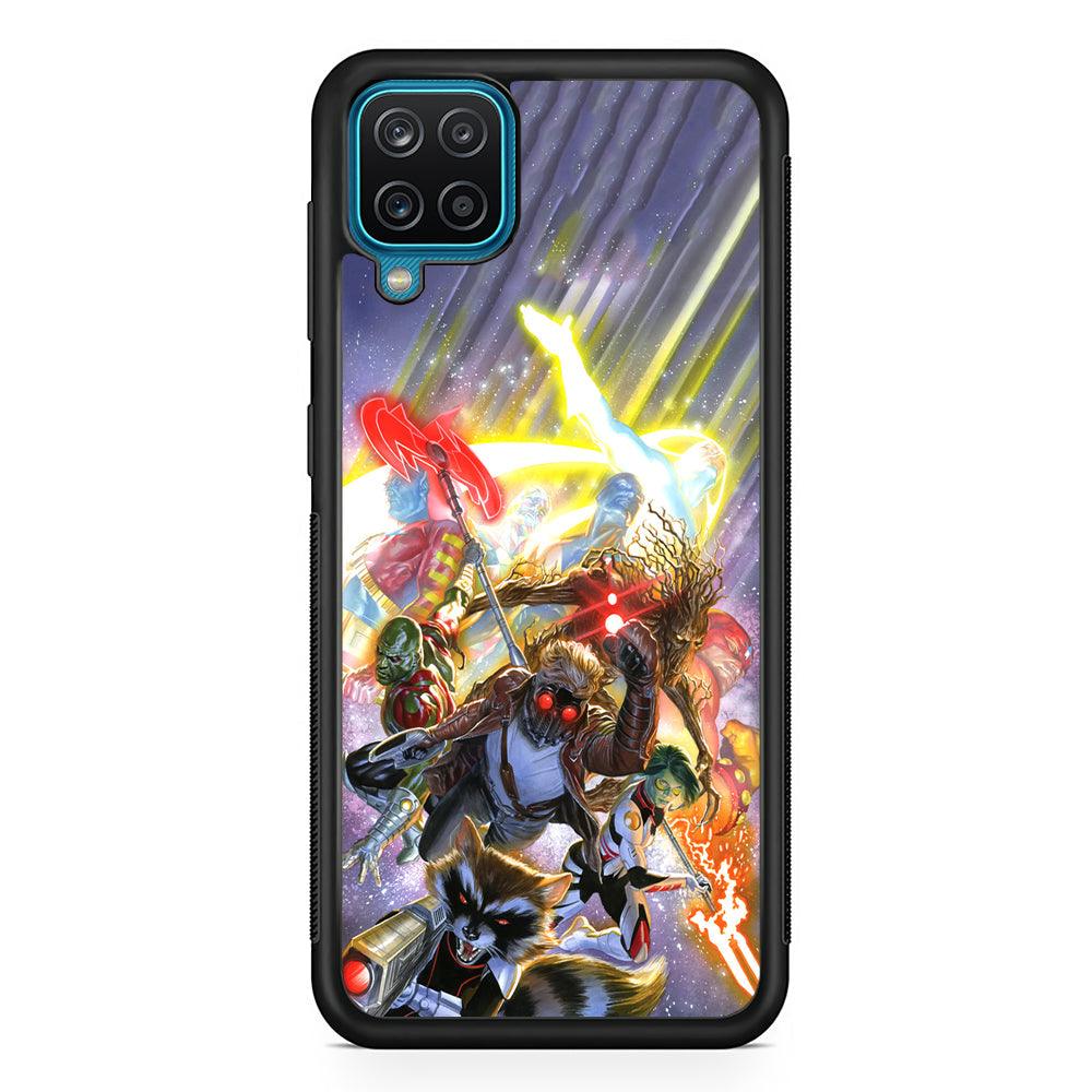 Guardians of The Galaxy Attacking Mode Samsung Galaxy A12 Case-Rubber Black (2D Case)-Oxvistore