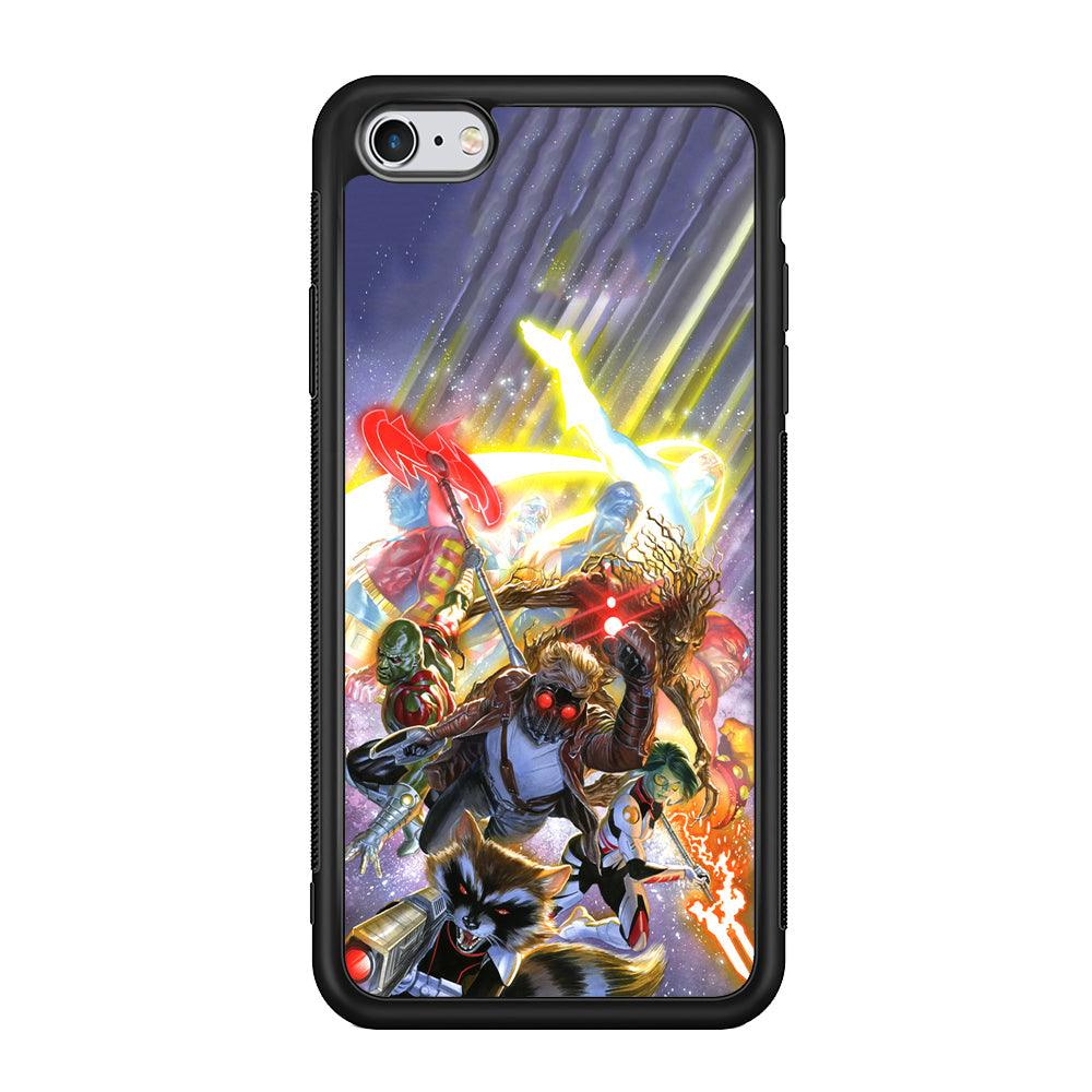 Guardians of The Galaxy Attacking Mode iPhone 6 Plus | 6s Plus Case-Rubber Black (2D Case)-Oxvistore