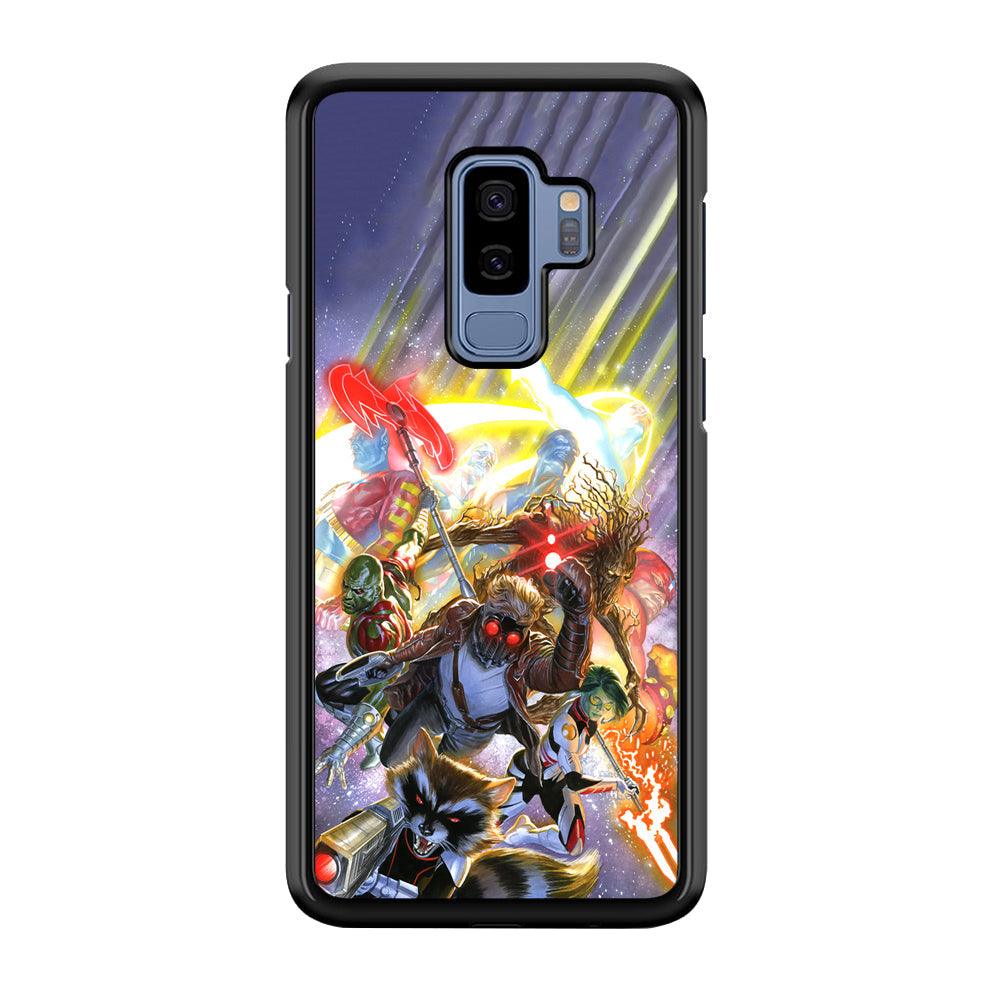 Guardians of The Galaxy Attacking Mode Samsung Galaxy S9 Plus Case-Rubber Black (2D Case)-Oxvistore