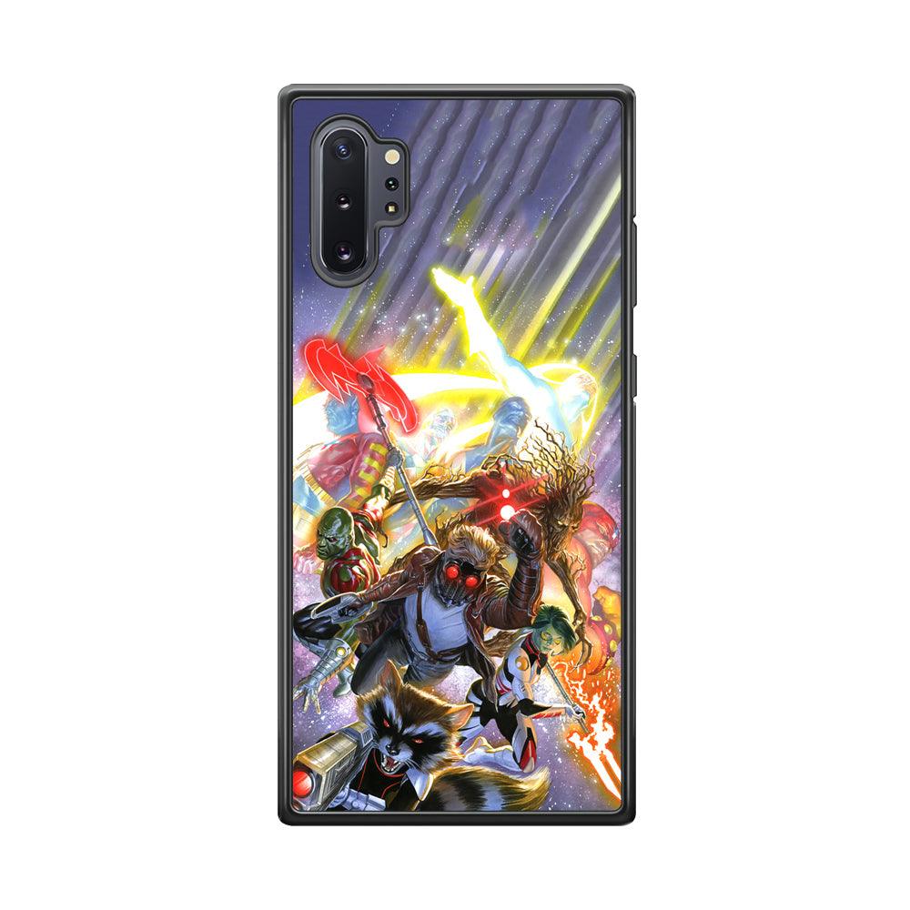 Guardians of The Galaxy Attacking Mode Samsung Galaxy Note 10 Plus Case-Rubber Black (2D Case)-Oxvistore