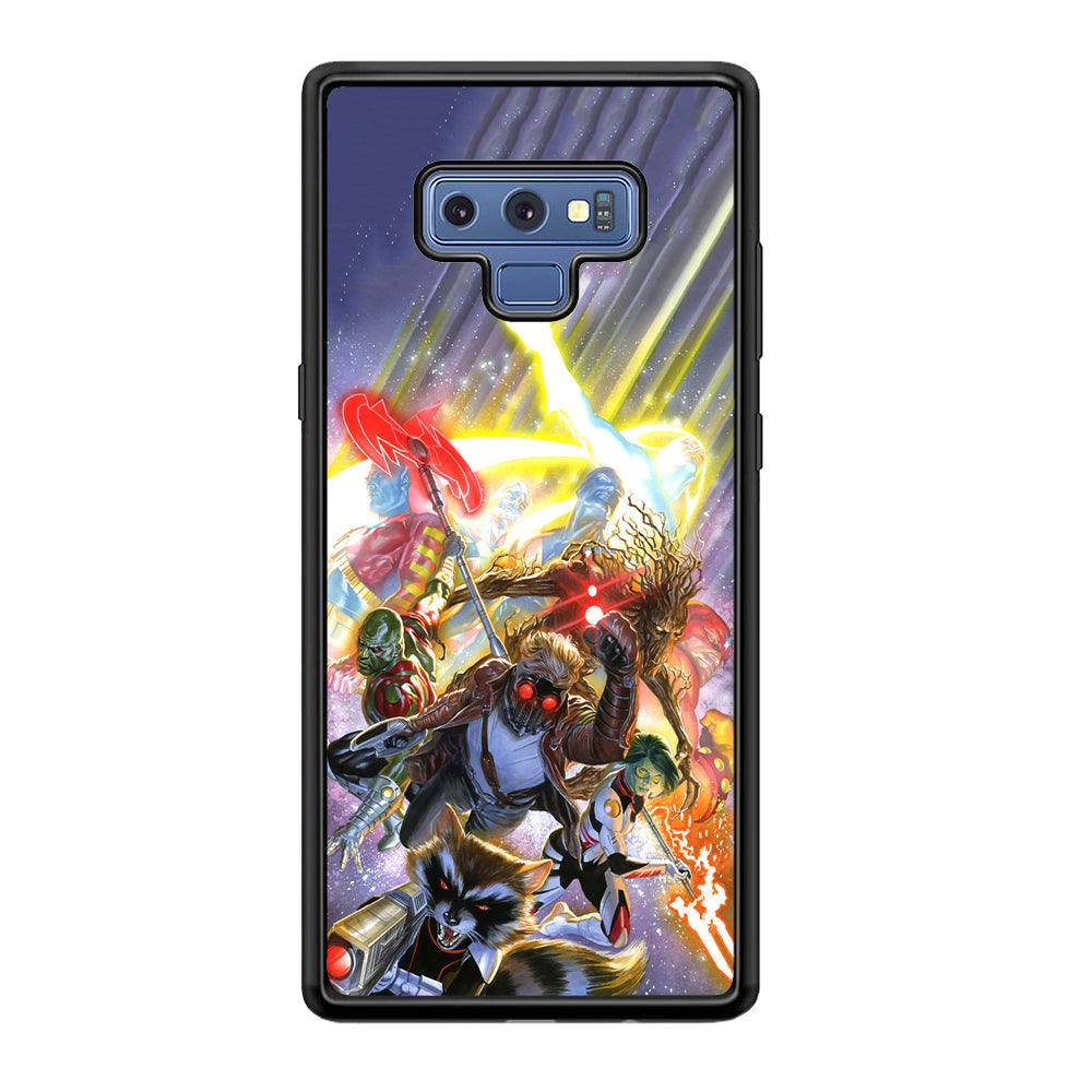 Guardians of The Galaxy Attacking Mode Samsung Galaxy Note 9 Case-Rubber Black (2D Case)-Oxvistore