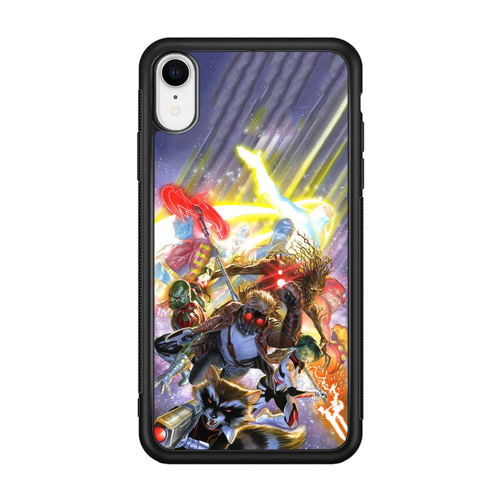 Guardians of The Galaxy Attacking Mode iPhone XR Case-Rubber Black (2D Case)-Oxvistore