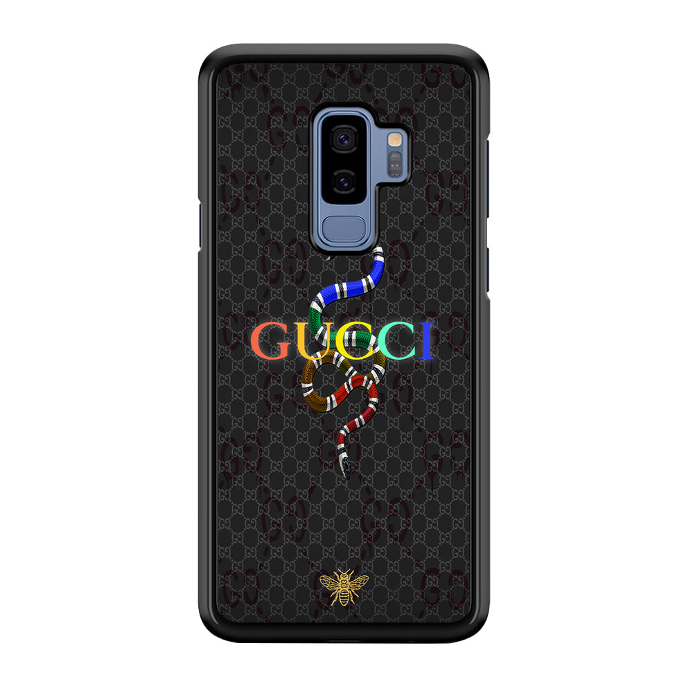 Gucci Colorful Logo Style Samsung Galaxy S9 Plus Case-Rubber Black (2D Case)-Oxvistore