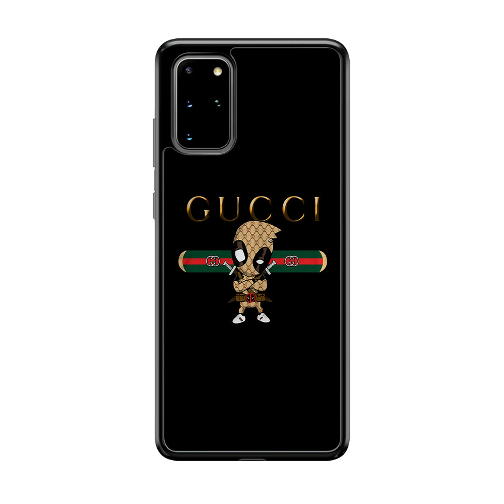 Gucci Deadpool Style Samsung Galaxy S20 Plus Case-Rubber White (2D Case)-Oxvistore