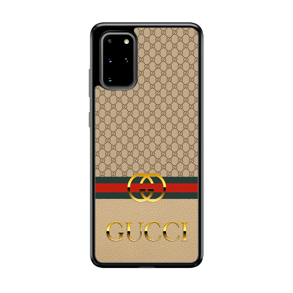Gucci Gold Clasp Samsung Galaxy S20 Plus Case-Rubber Black (2D Case)-Oxvistore