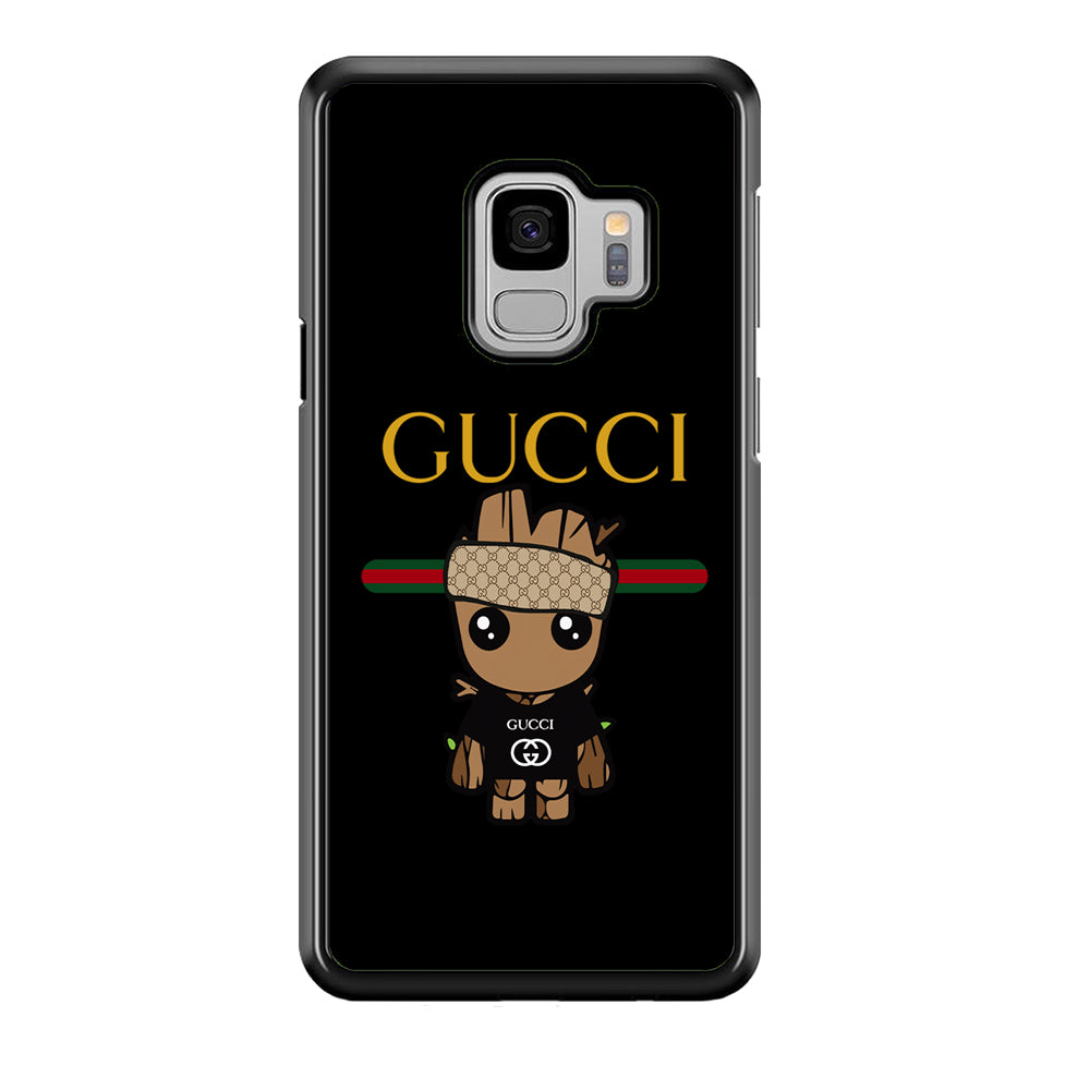 Gucci Groot Dope Samsung Galaxy S9 Case-Rubber Black (2D Case)-Oxvistore