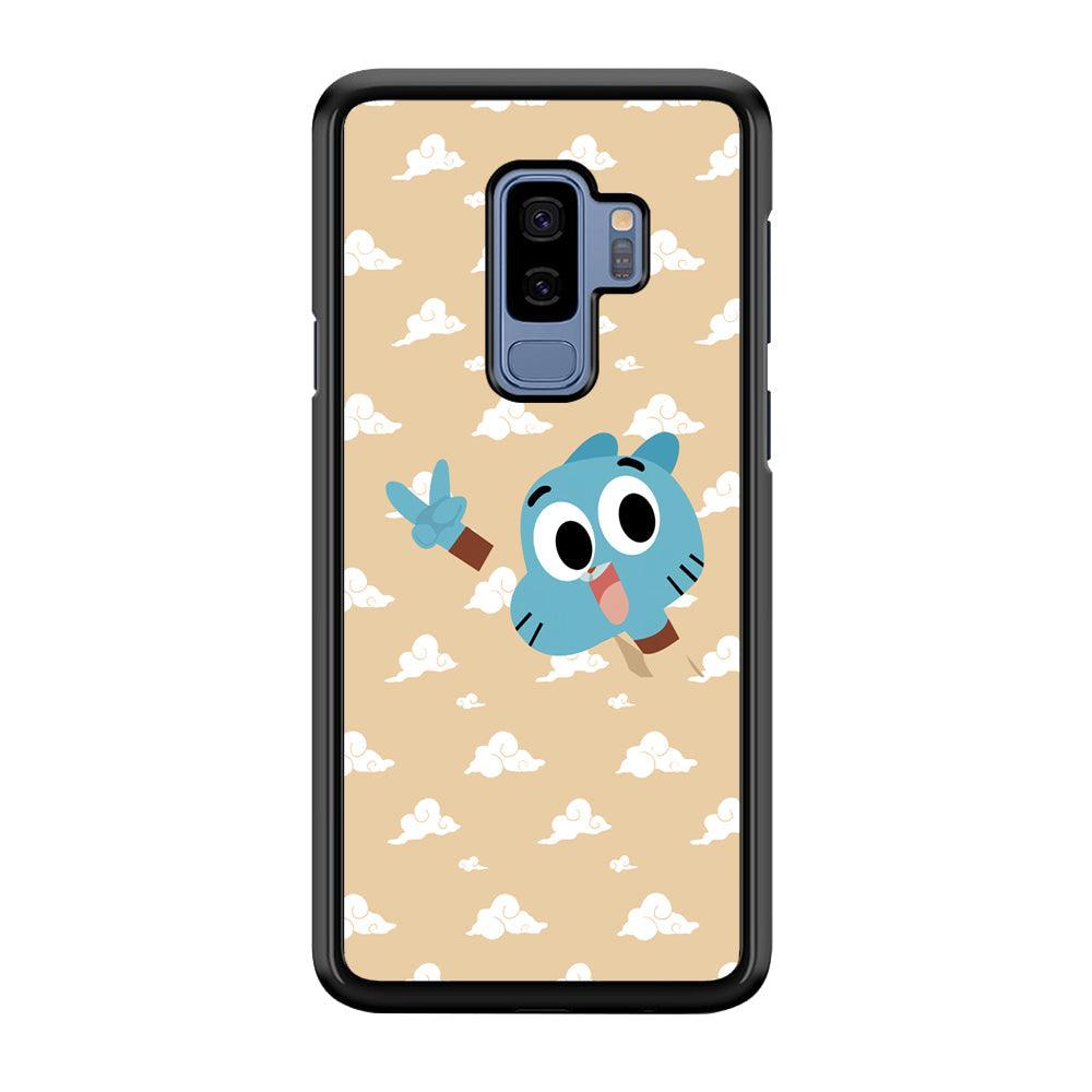Gumball Peace Hands Samsung Galaxy S9 Plus Case-Rubber Black (2D Case)-Oxvistore