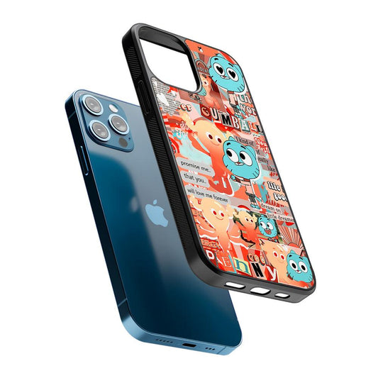 Gumball and Penny Aesthetic 2D Rubber Phone Case-Oxvistore
