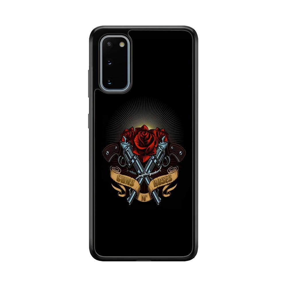 Gun's N Roses Lambency of Passion Samsung Galaxy S20 Case-Rubber Black (2D Case)-Oxvistore