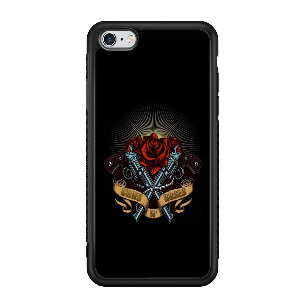 Gun's N Roses Lambency of Passion iPhone 6 Plus | 6s Plus Case-Rubber Black (2D Case)-Oxvistore