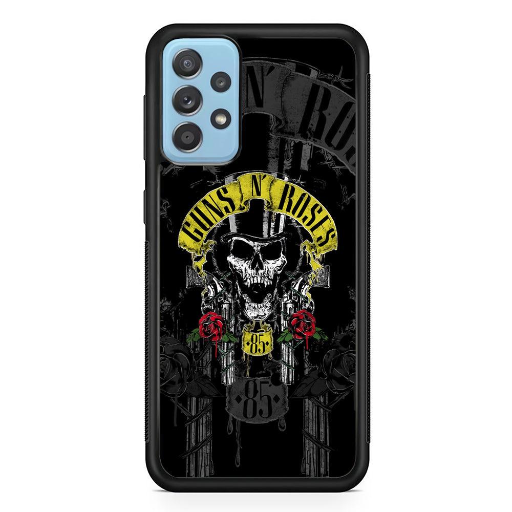 Gun's N Roses The 85 Chance Samsung Galaxy A72 Case-Rubber Black (2D Case)-Oxvistore