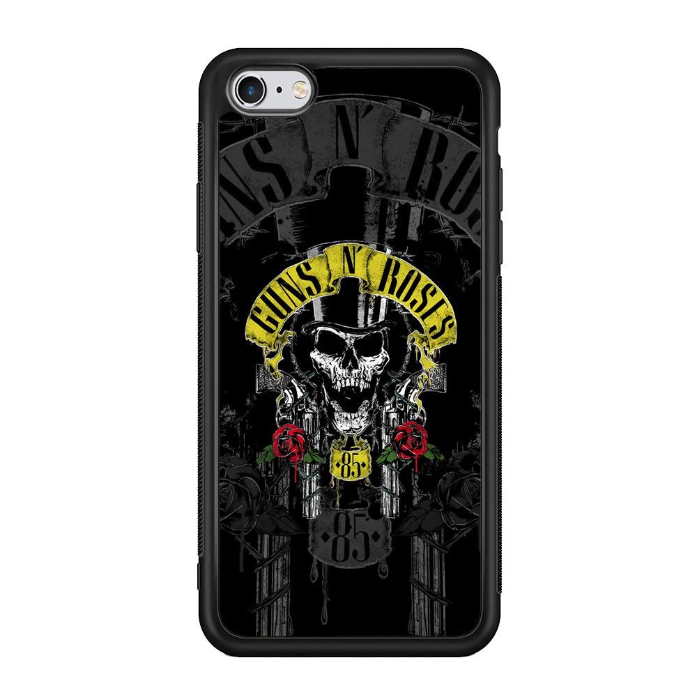 Gun's N Roses The 85 Chance iPhone 6 Plus | 6s Plus Case-Rubber Black (2D Case)-Oxvistore