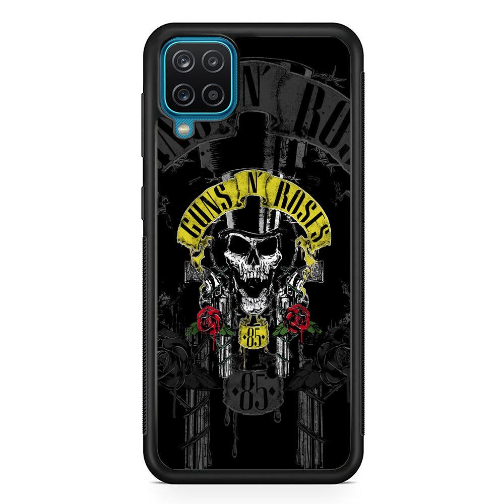 Gun's N Roses The 85 Chance Samsung Galaxy A12 Case-Rubber Black (2D Case)-Oxvistore