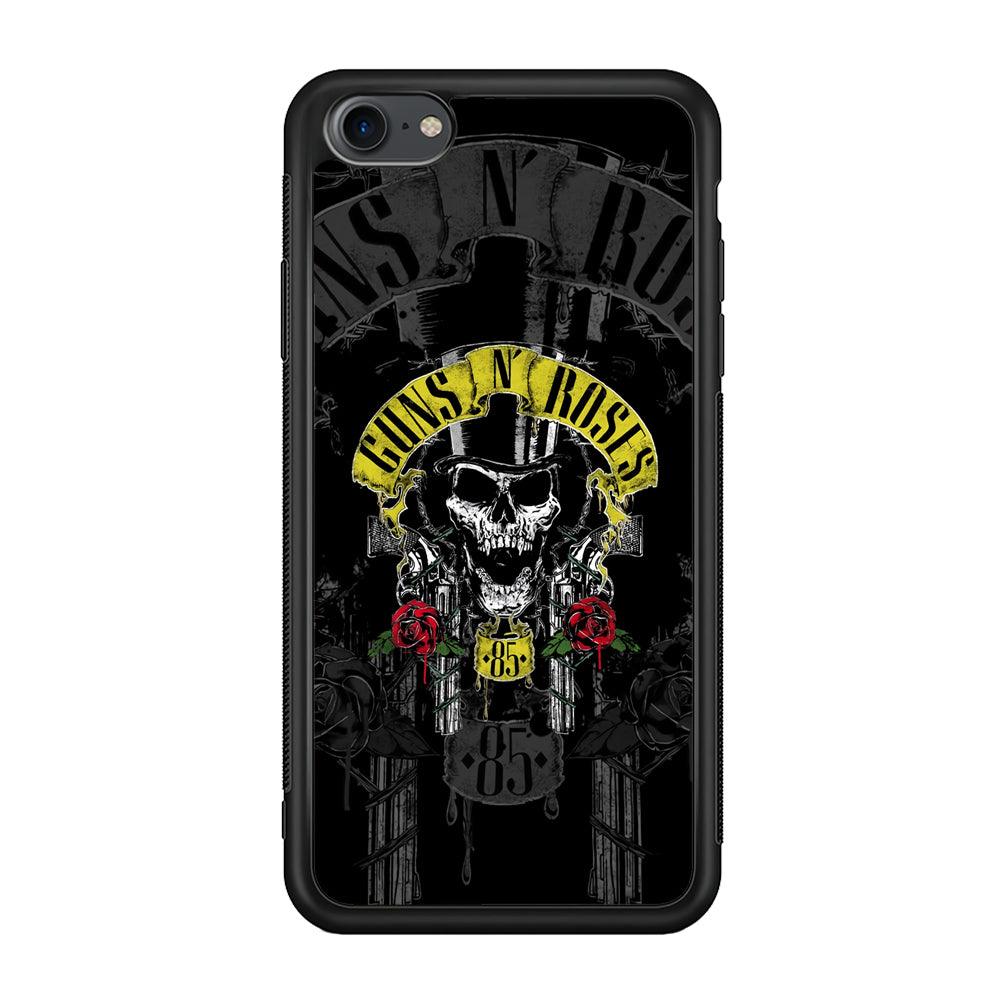 Gun's N Roses The 85 Chance iPhone 8 Case-Rubber Black (2D Case)-Oxvistore