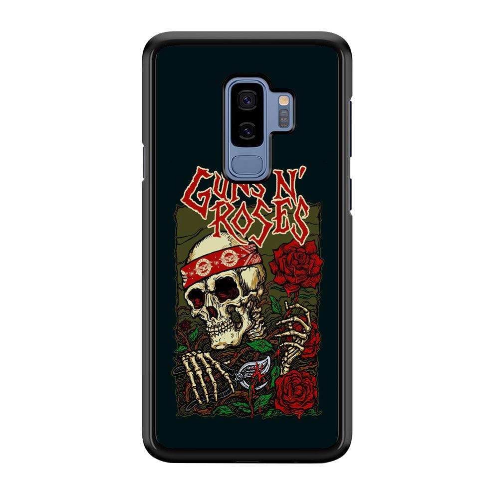Gun's N Roses The Portland Show Samsung Galaxy S9 Plus Case-Rubber Black (2D Case)-Oxvistore