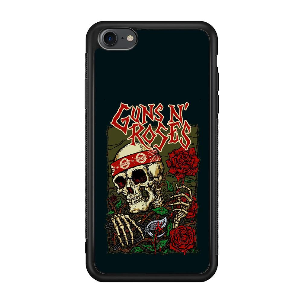 Gun's N Roses The Portland Show iPhone 7 Case-Rubber Black (2D Case)-Oxvistore