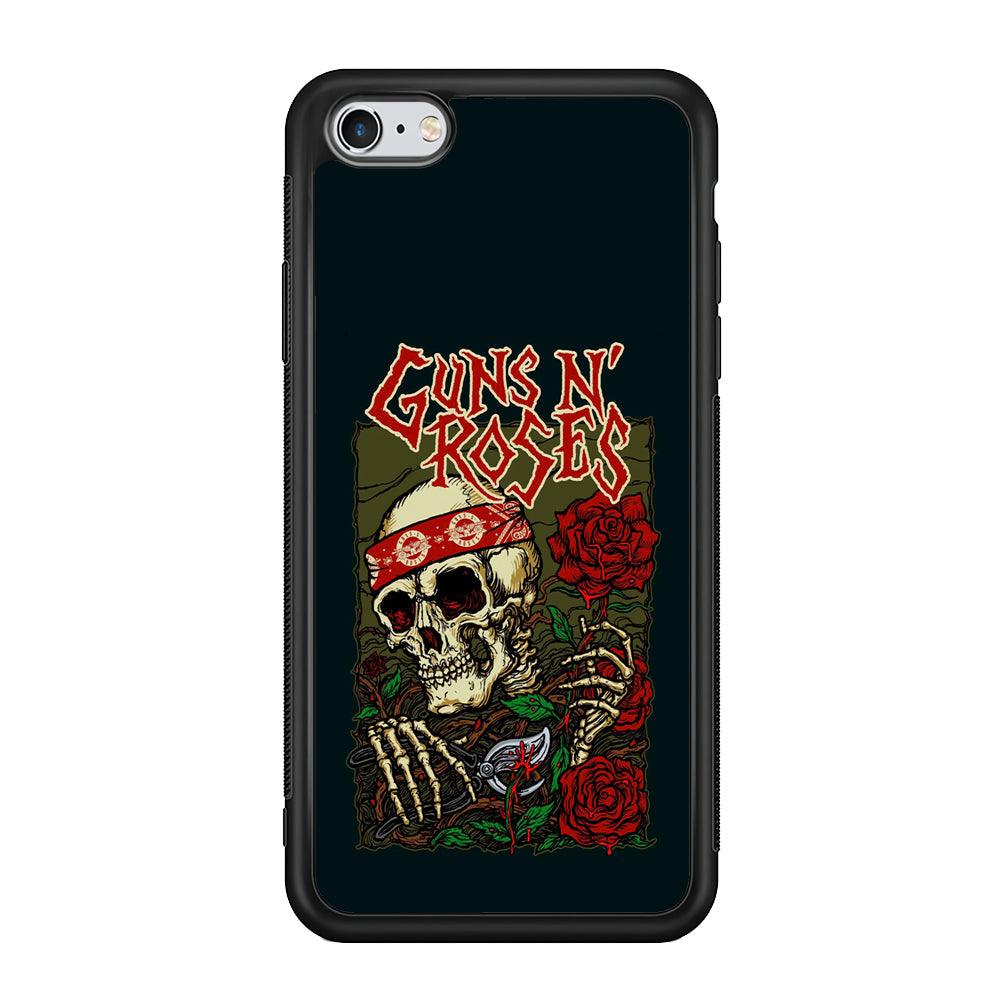 Gun's N Roses The Portland Show iPhone 6 Plus | 6s Plus Case-Rubber Black (2D Case)-Oxvistore