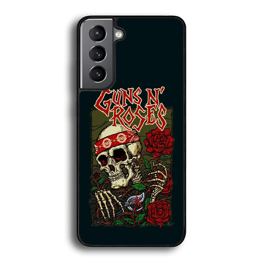 Gun's N Roses The Portland Show Samsung Galaxy S21 Plus Case-Rubber Black (2D Case)-Oxvistore