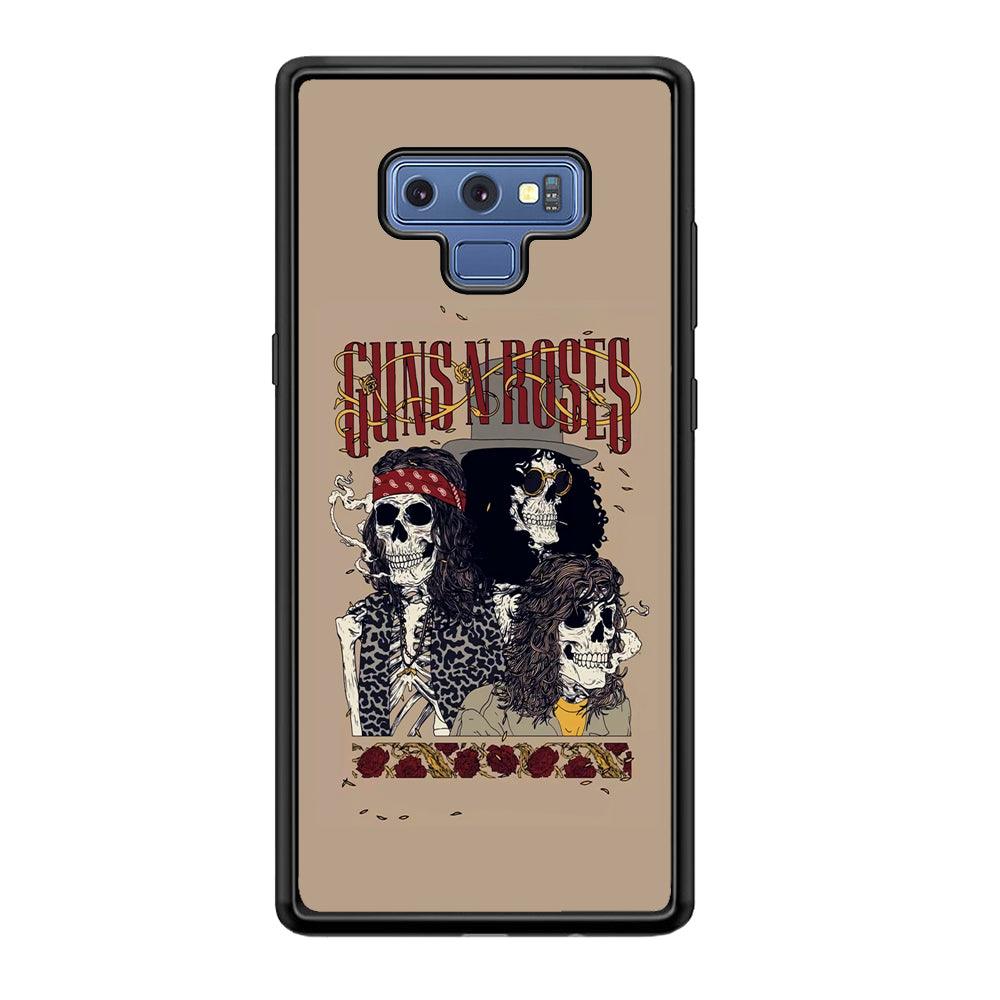 Gun's N Roses To The Nation Concert Samsung Galaxy Note 9 Case-Rubber Black (2D Case)-Oxvistore