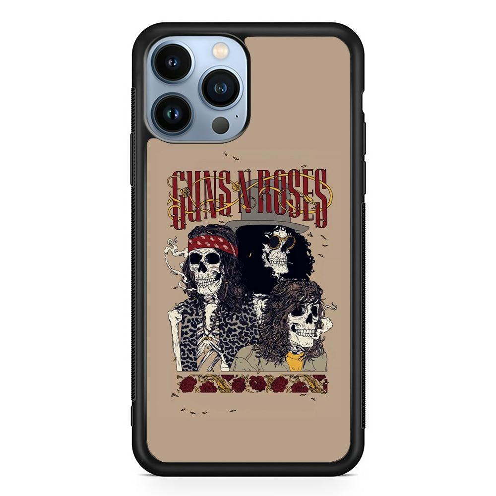 Gun's N Roses To The Nation Concert iPhone 14 Pro Max Case-Rubber Black (2D Case)-Oxvistore