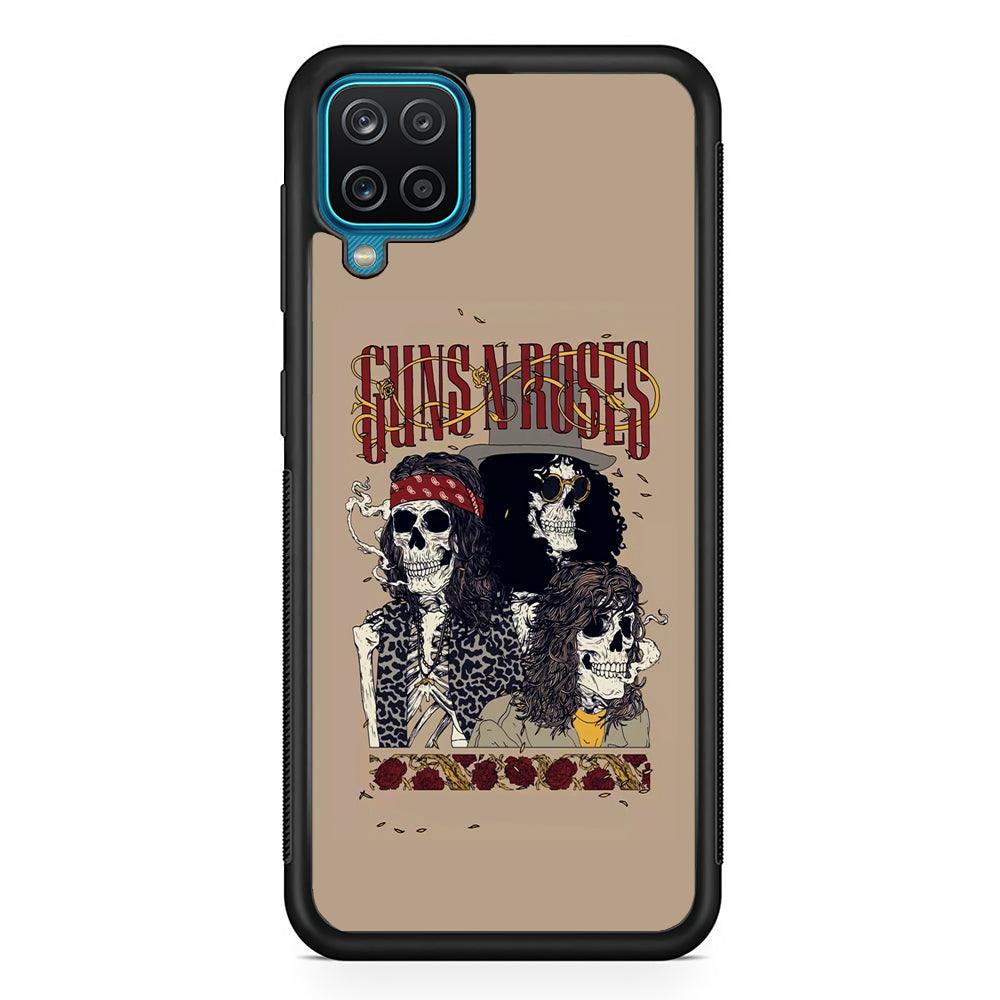 Gun's N Roses To The Nation Concert Samsung Galaxy A12 Case-Rubber Black (2D Case)-Oxvistore