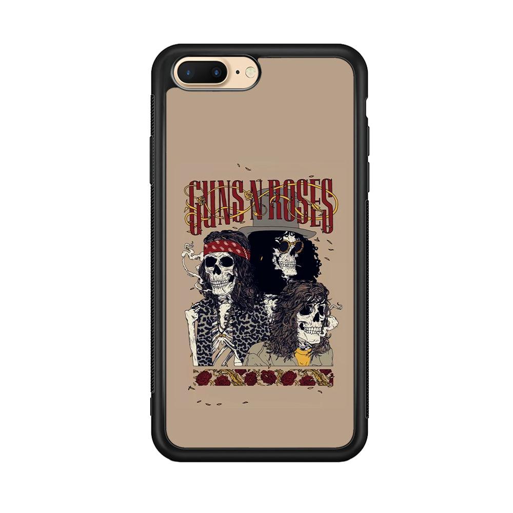 Gun's N Roses To The Nation Concert iPhone 7 Plus Case-Rubber Black (2D Case)-Oxvistore