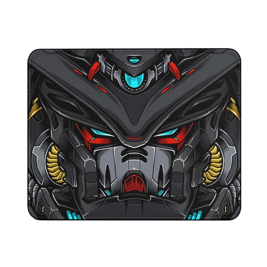 Gundam Head Black Mouse Pads | Custom Mouse Pad with Non-Slip Rubber Base
