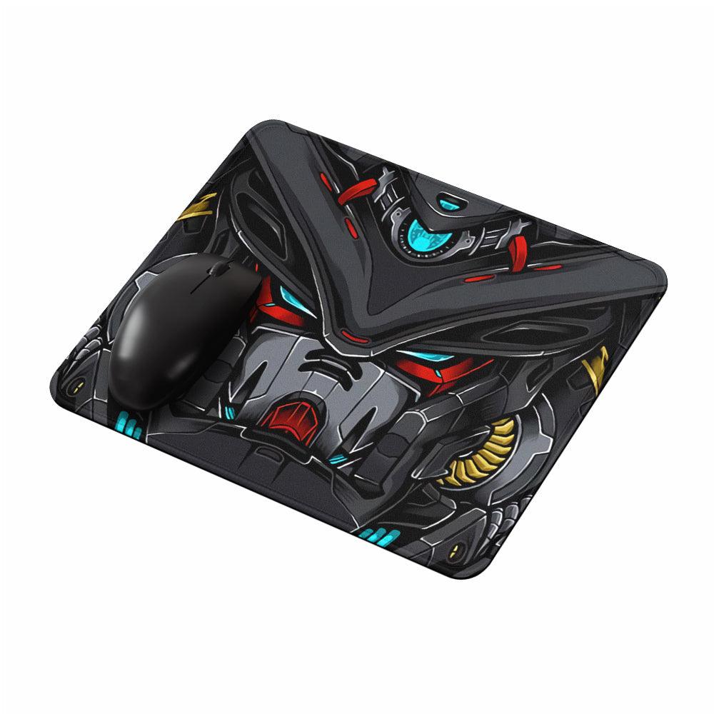 Gundam Head Black Mouse Pads-Oxvistore