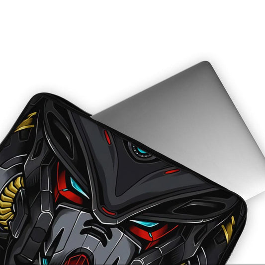 Gundam Head Black Laptop Sleeve Protective Cover-Oxvistore
