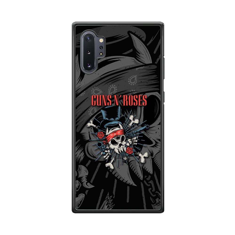 Guns N Roses Red Headkerchief Samsung Galaxy Note 10 Plus Case-Rubber Black (2D Case)-Oxvistore