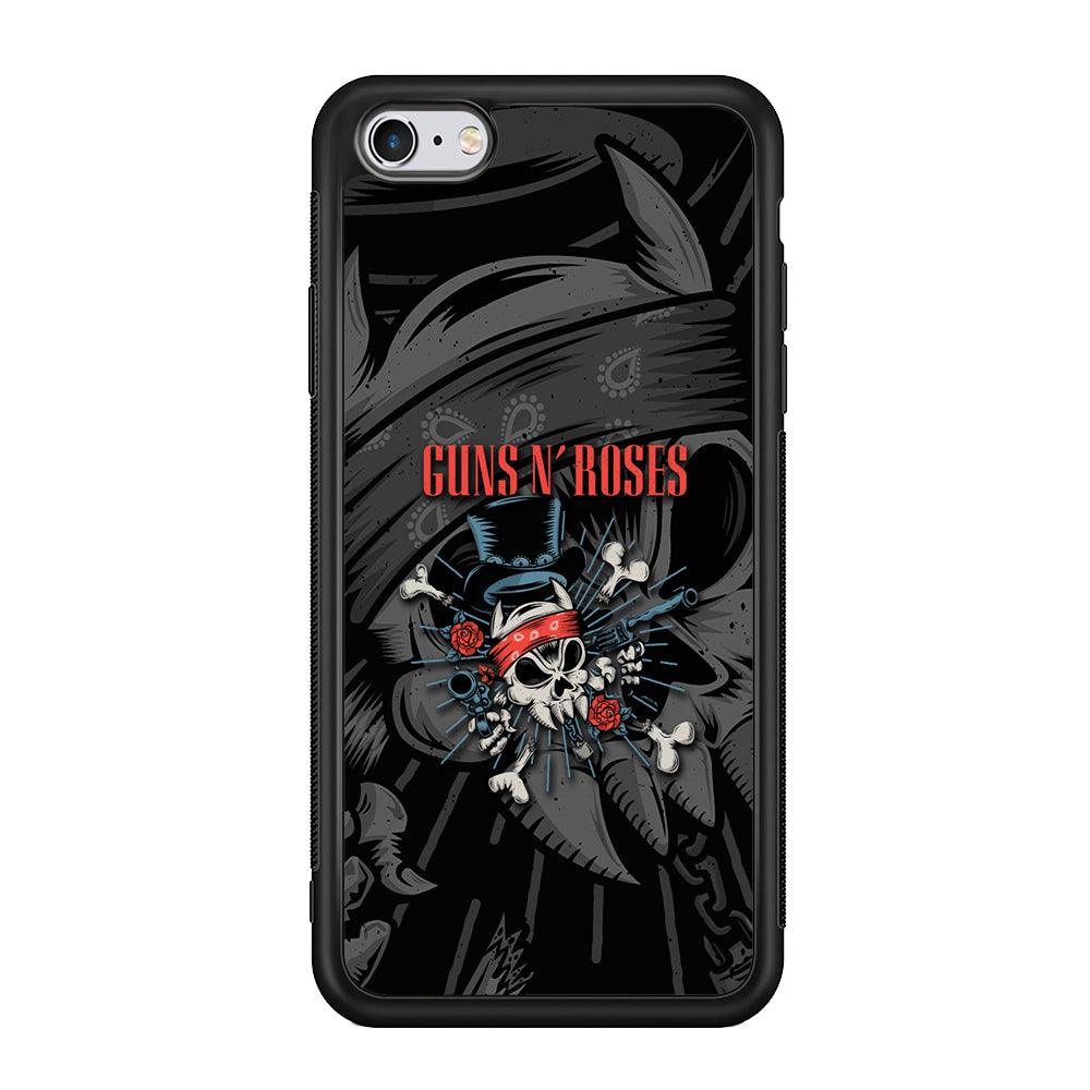 Guns N Roses Red Headkerchief iPhone 6 Plus | 6s Plus Case-Rubber Black (2D Case)-Oxvistore